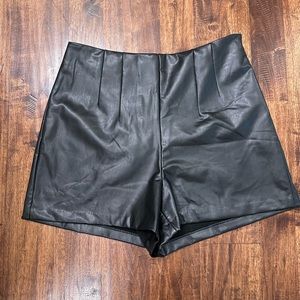 NWT Express Leather Shorts